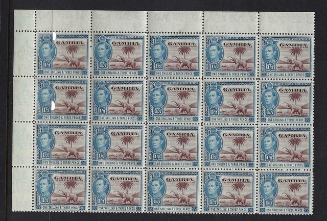 Image of Gambia SG 156a UMM British Commonwealth Stamp